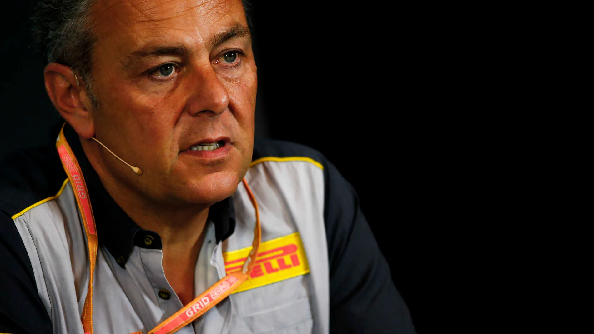 RED BULL RING, AUSTRIA - JUNE 28: Mario Isola, Racing Manager, Pirelli Motorsport, in the team principals Press Conference during the Austrian GP at Red Bull Ring on June 28, 2019 in Red Bull Ring, Austria. (Photo by Andy Hone / LAT Images)