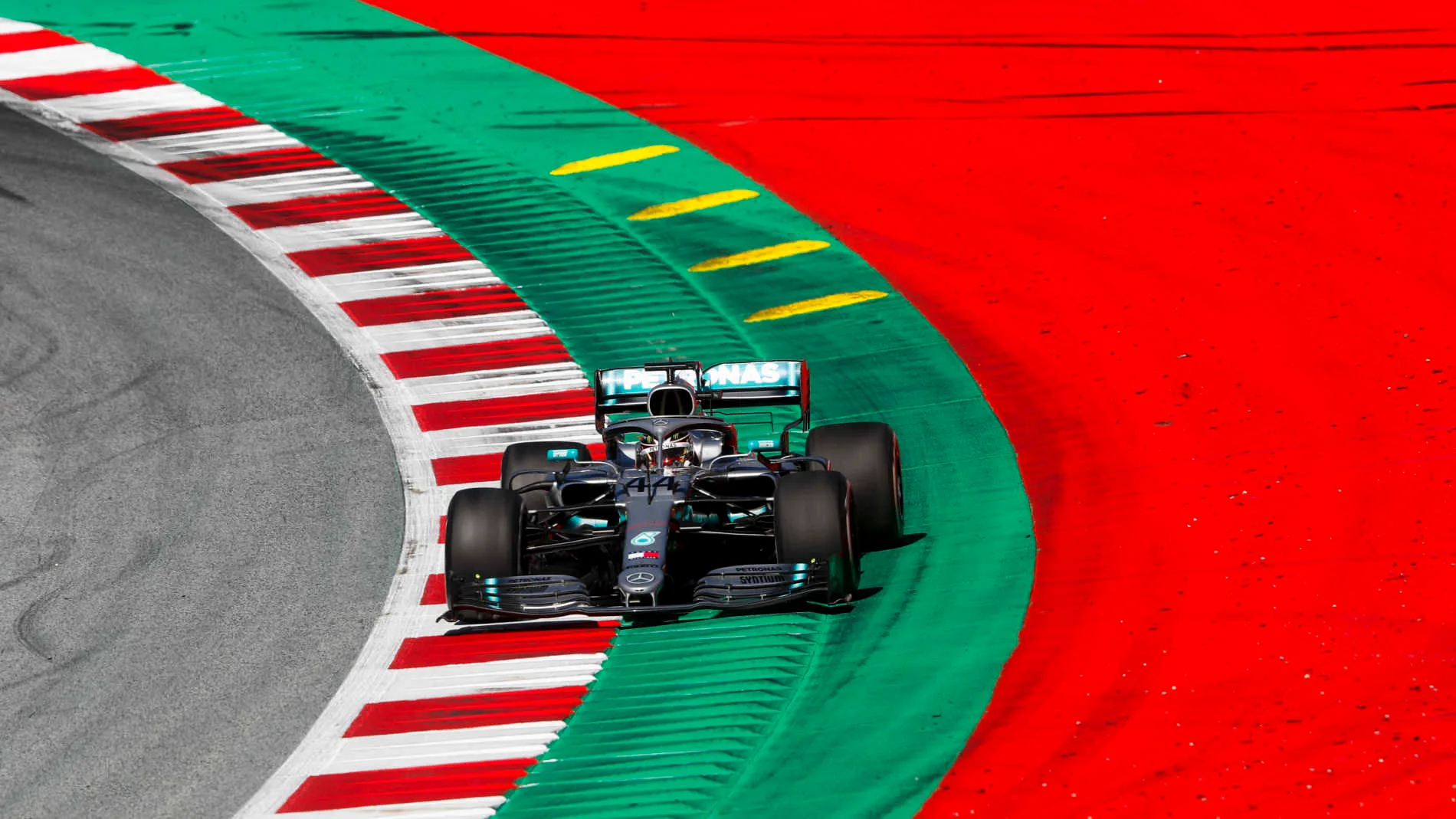 RED BULL RING, AUSTRIA - JUNE 28: Lewis Hamilton, Mercedes AMG F1 W10 during the Austrian GP at Red