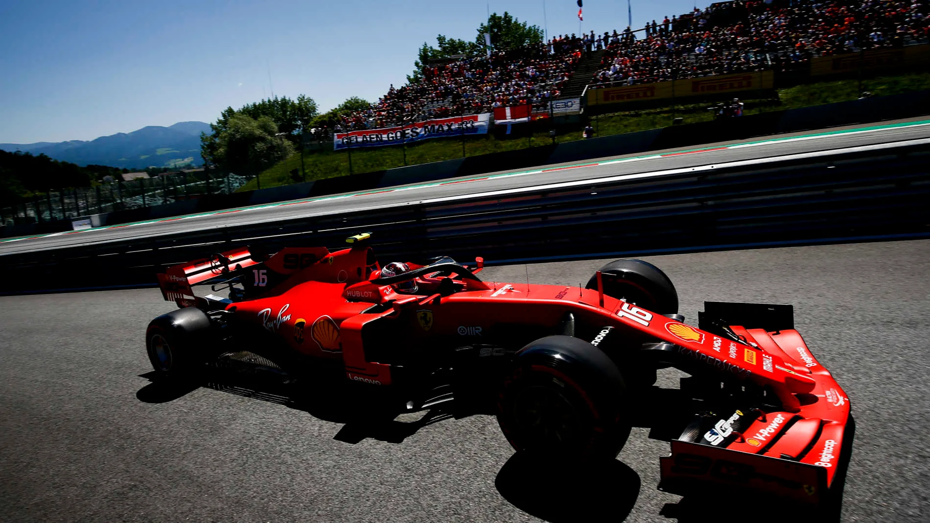 RED BULL RING, AUSTRIA - JUNE 29: Charles Leclerc, Ferrari SF90 during the Austrian GP at Red Bull