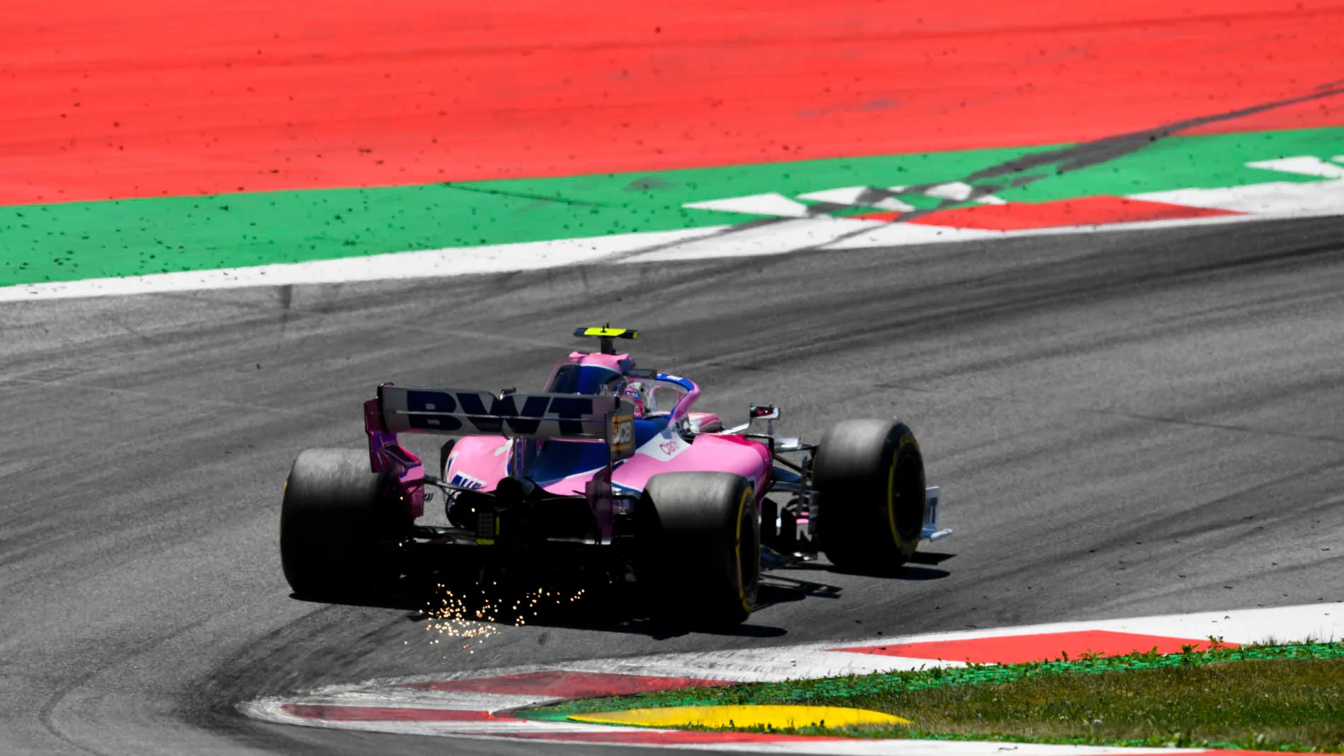 RED BULL RING, AUSTRIA - JUNE 29: Lance Stroll, Racing Point RP19 during the Austrian GP at Red Bull Ring on June 29, 2019 in Red Bull Ring, Austria. (Photo by Mark Sutton / Sutton Images)