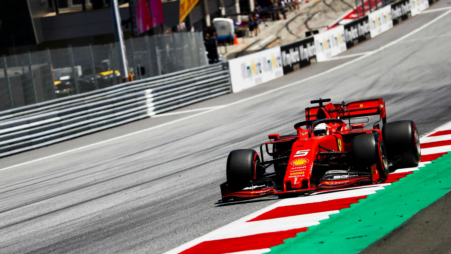 RED BULL RING, AUSTRIA - JUNE 29: Sebastian Vettel, Ferrari SF90 during the Austrian GP at Red Bull