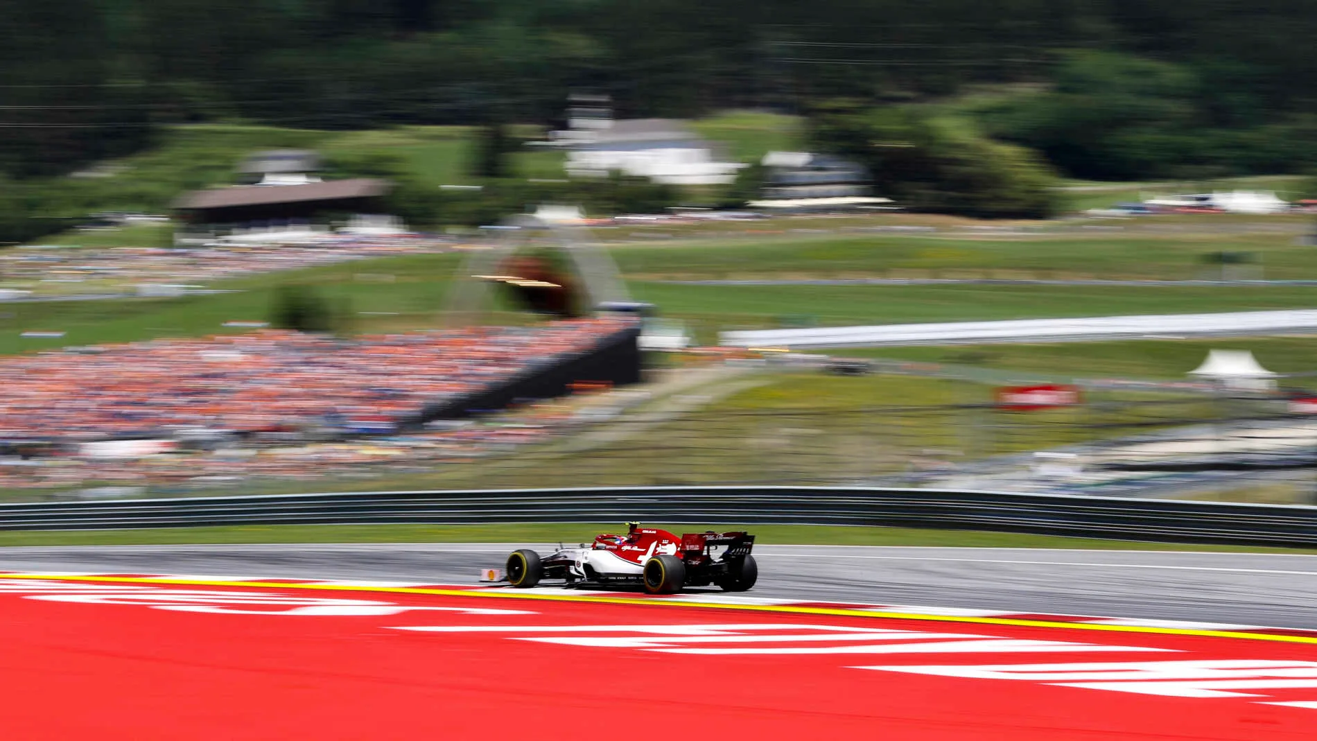 RED BULL RING, AUSTRIA - JUNE 29: Antonio Giovinazzi, Alfa Romeo Racing C38 during the Austrian GP