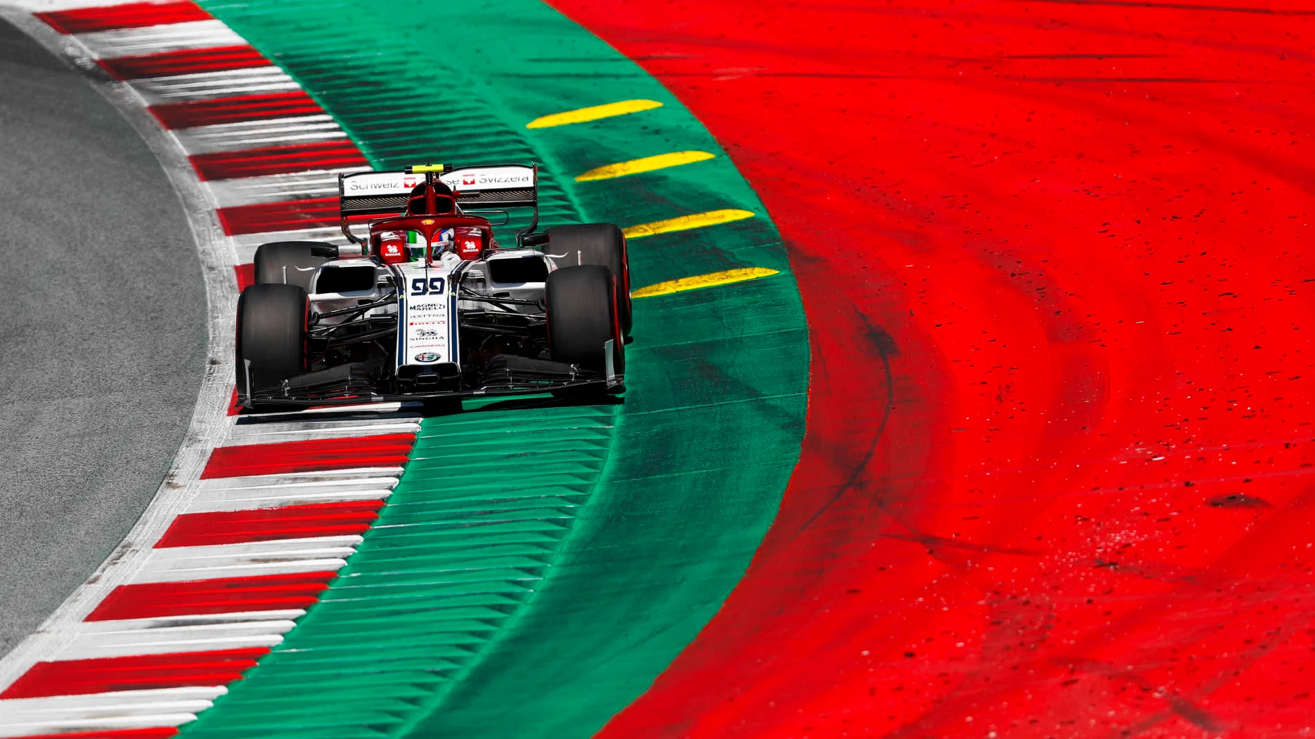RED BULL RING, AUSTRIA - JUNE 29: Antonio Giovinazzi, Alfa Romeo Racing C38 during the Austrian GP
