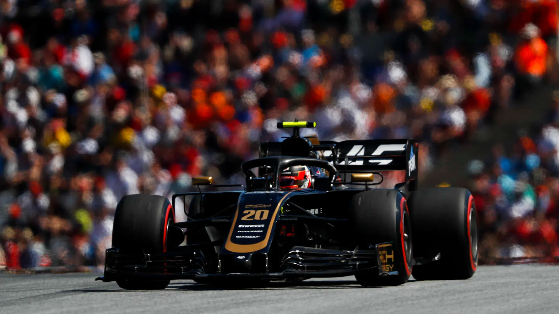 RED BULL RING, AUSTRIA - JUNE 29: Kevin Magnussen, Haas VF-19 during the Austrian GP at Red Bull