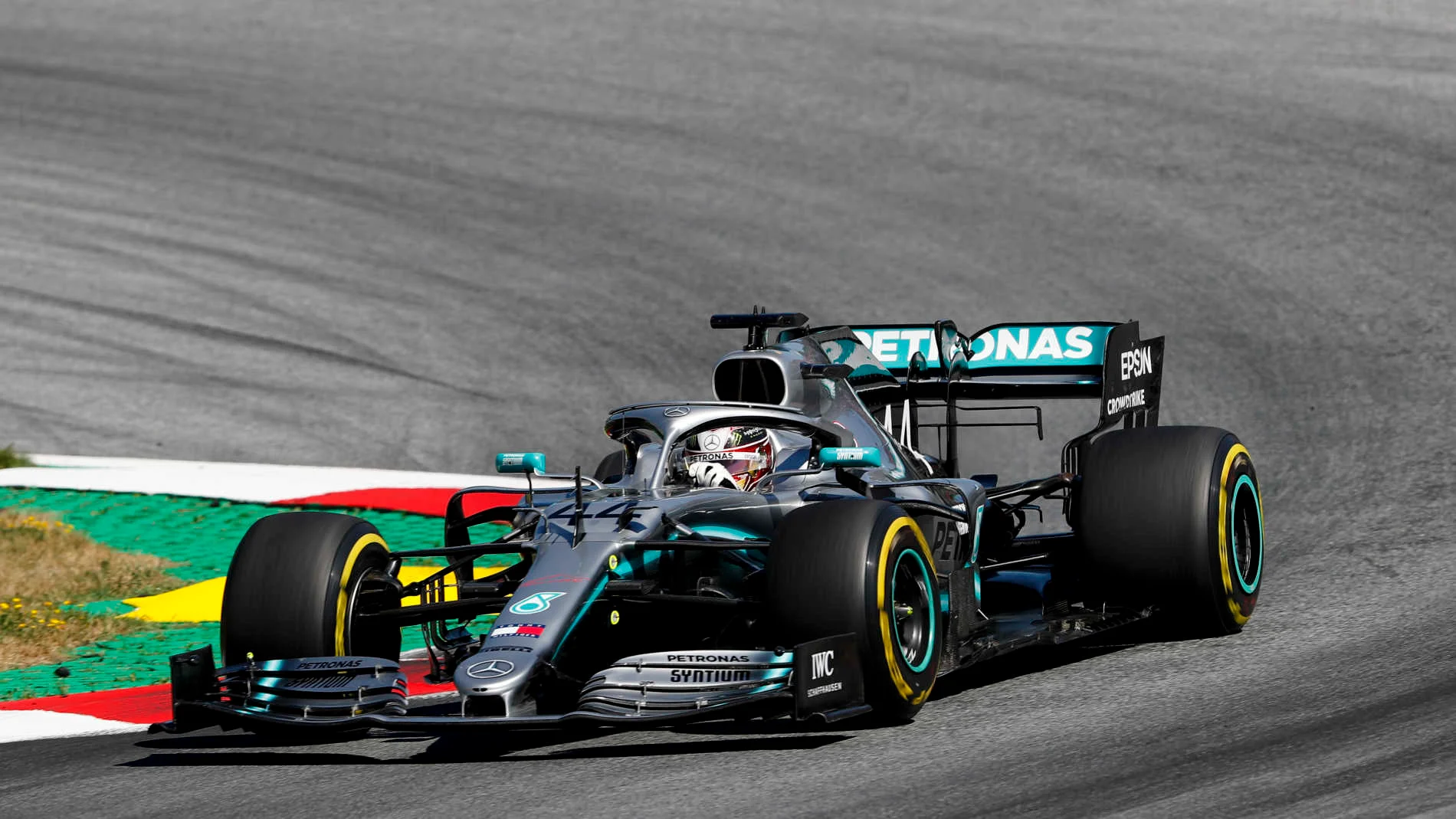 RED BULL RING, AUSTRIA - JUNE 30: Lewis Hamilton, Mercedes AMG F1 W10 during the Austrian GP at Red