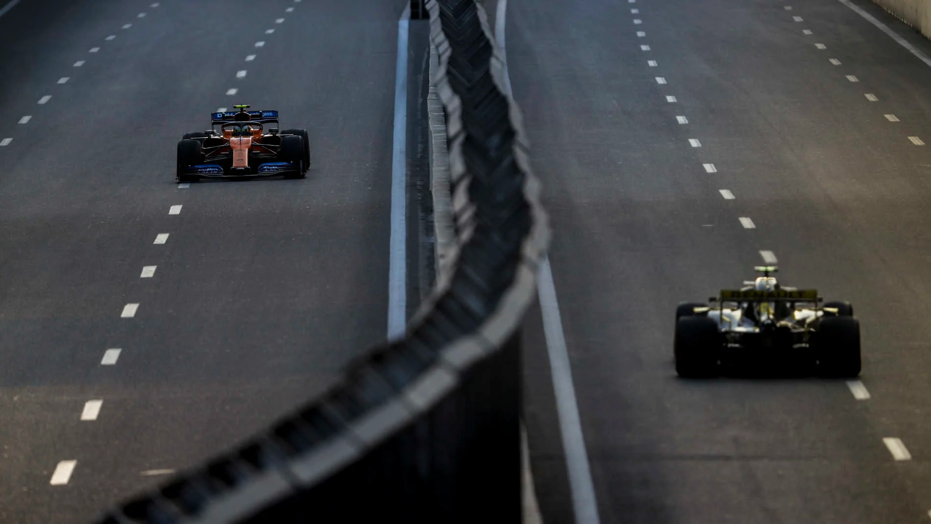 BAKU CITY CIRCUIT, AZERBAIJAN - APRIL 26: Lando Norris, McLaren MCL34 during the Azerbaijan GP at