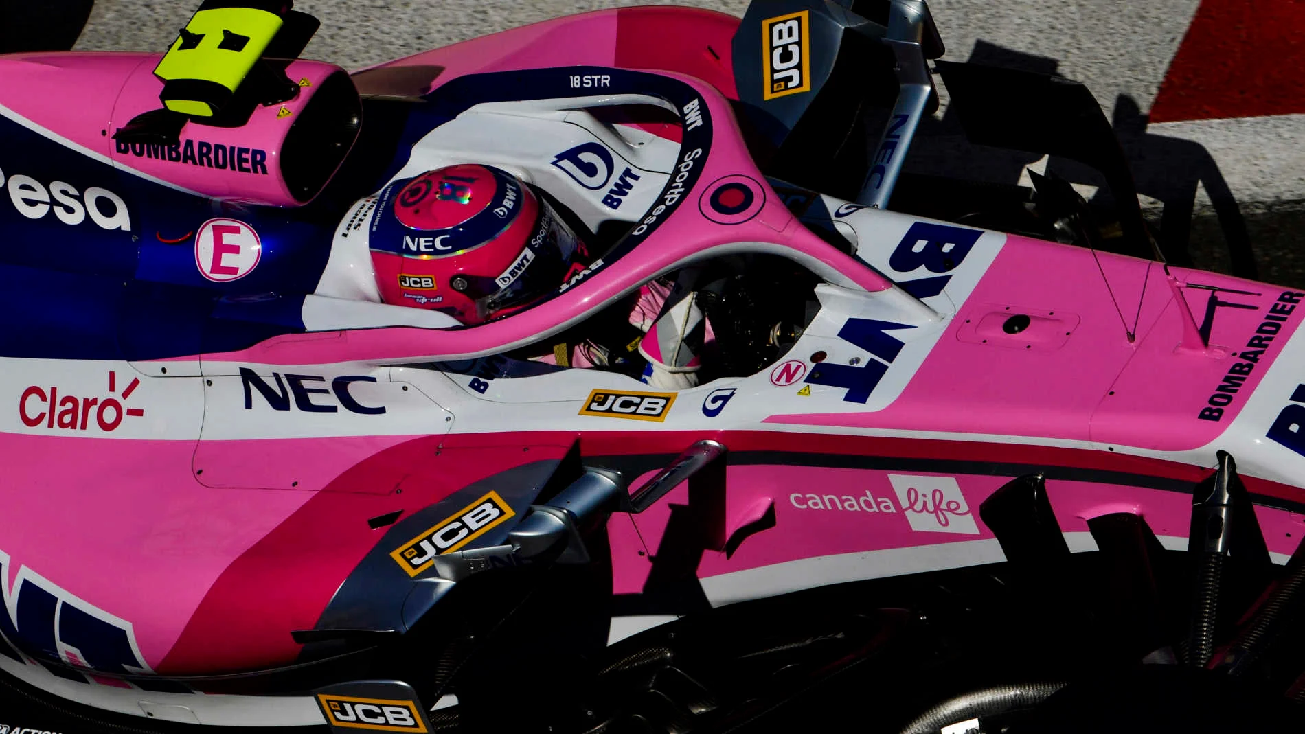 BAKU CITY CIRCUIT, AZERBAIJAN - APRIL 27: Lance Stroll, Racing Point RP19 during the Azerbaijan GP
