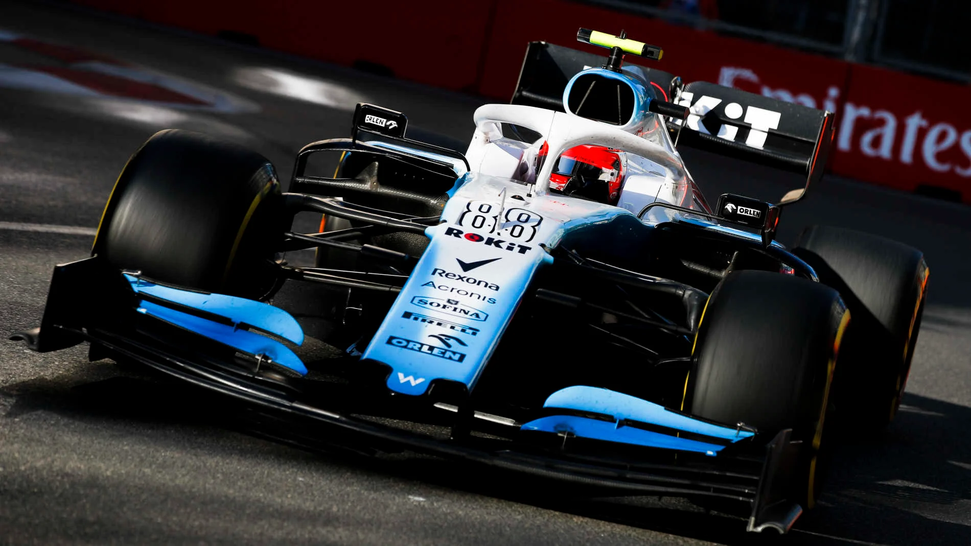 BAKU CITY CIRCUIT, AZERBAIJAN - APRIL 28: Robert Kubica, Williams FW42 during the Azerbaijan GP at