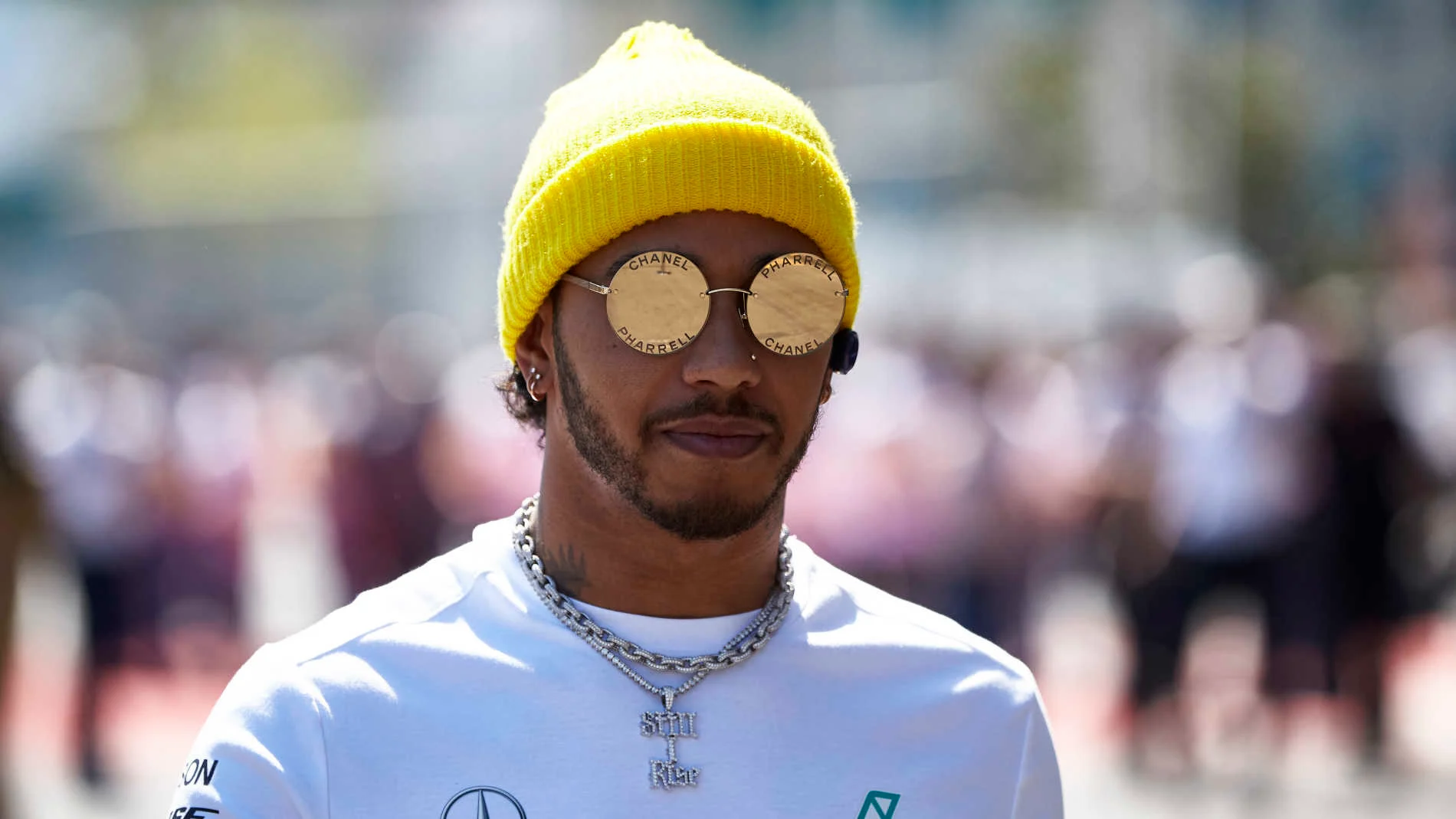 BAKU CITY CIRCUIT, AZERBAIJAN - APRIL 28: Lewis Hamilton, Mercedes AMG F1 during the Azerbaijan GP