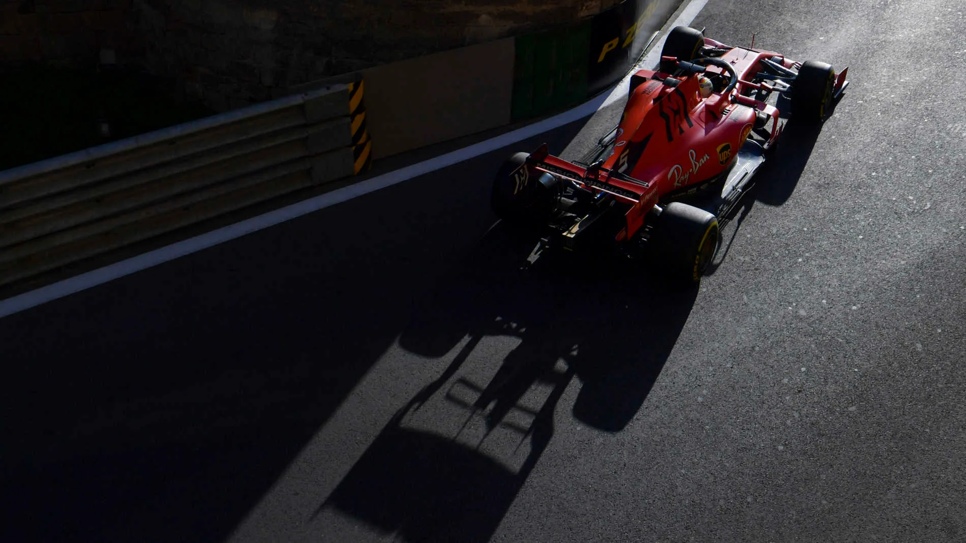 BAKU CITY CIRCUIT, AZERBAIJAN - APRIL 28: Sebastian Vettel, Ferrari SF90 during the Azerbaijan GP