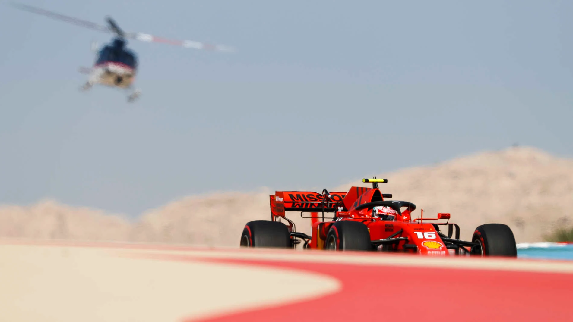 BAHRAIN INTERNATIONAL CIRCUIT, BAHRAIN - MARCH 30: Charles Leclerc, Ferrari SF90 during the Bahrain