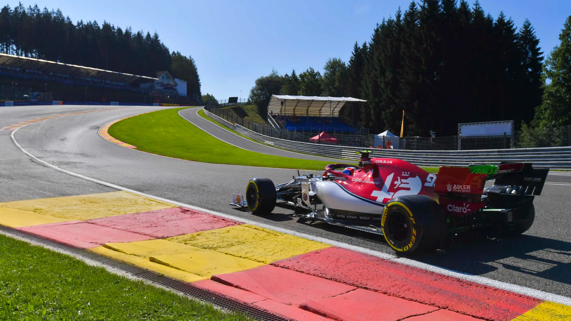 SPA-FRANCORCHAMPS, BELGIUM - AUGUST 30: Antonio Giovinazzi, Alfa Romeo Racing C38 during the