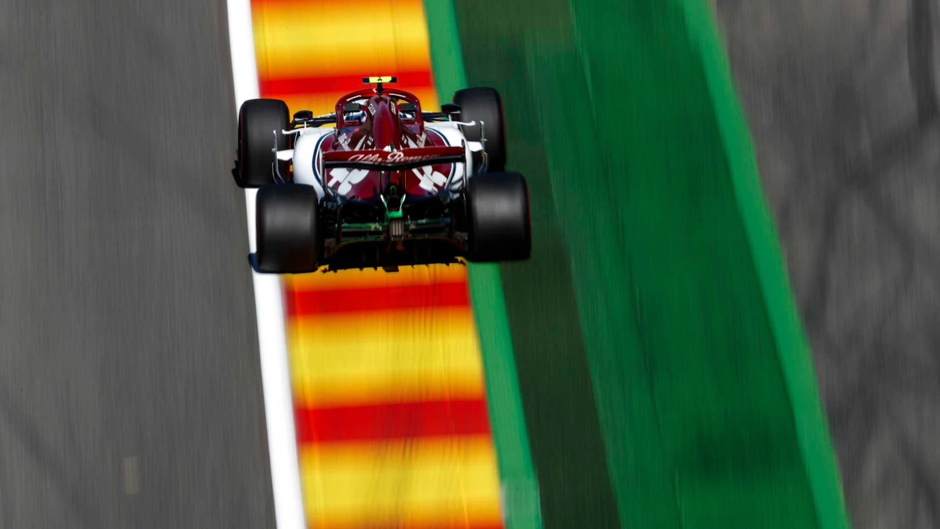 SPA-FRANCORCHAMPS, BELGIUM - AUGUST 30: Antonio Giovinazzi, Alfa Romeo Racing C38 during the Belgian GP at Spa-Francorchamps on August 30, 2019 in Spa-Francorchamps, Belgium. (Photo by Zak Mauger / LAT Images)