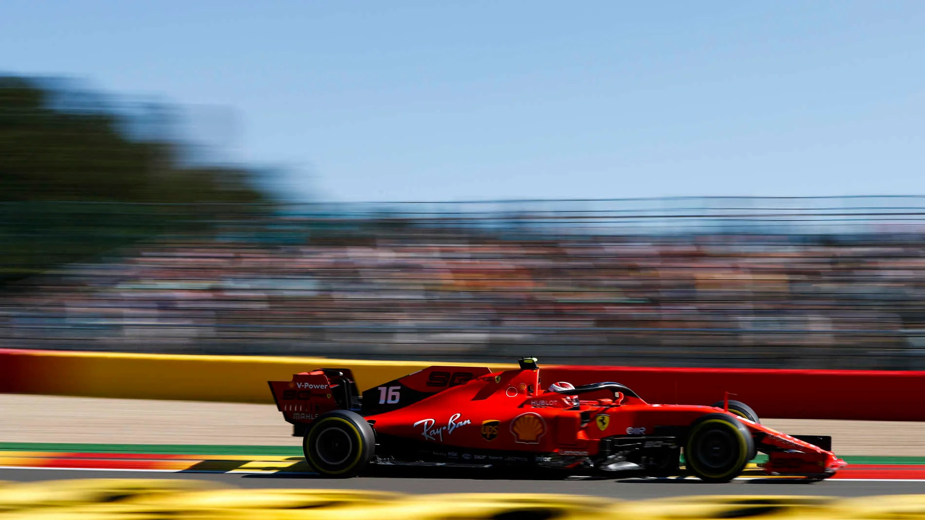 SPA-FRANCORCHAMPS, BELGIUM - AUGUST 30: Charles Leclerc, Ferrari SF90 during the Belgian GP at