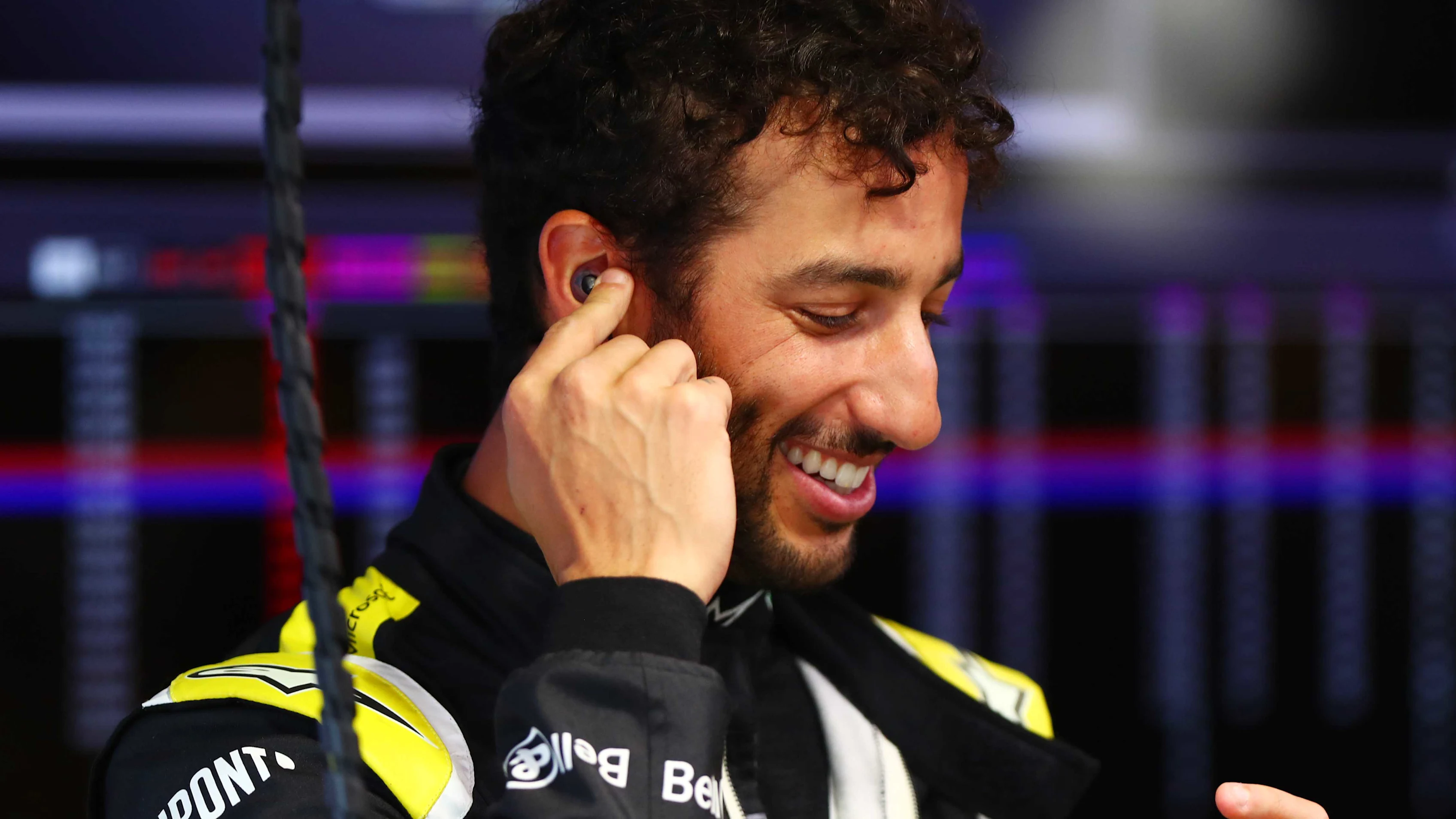 SAO PAULO, BRAZIL - NOVEMBER 15: Daniel Ricciardo of Australia and Renault Sport F1 prepares to