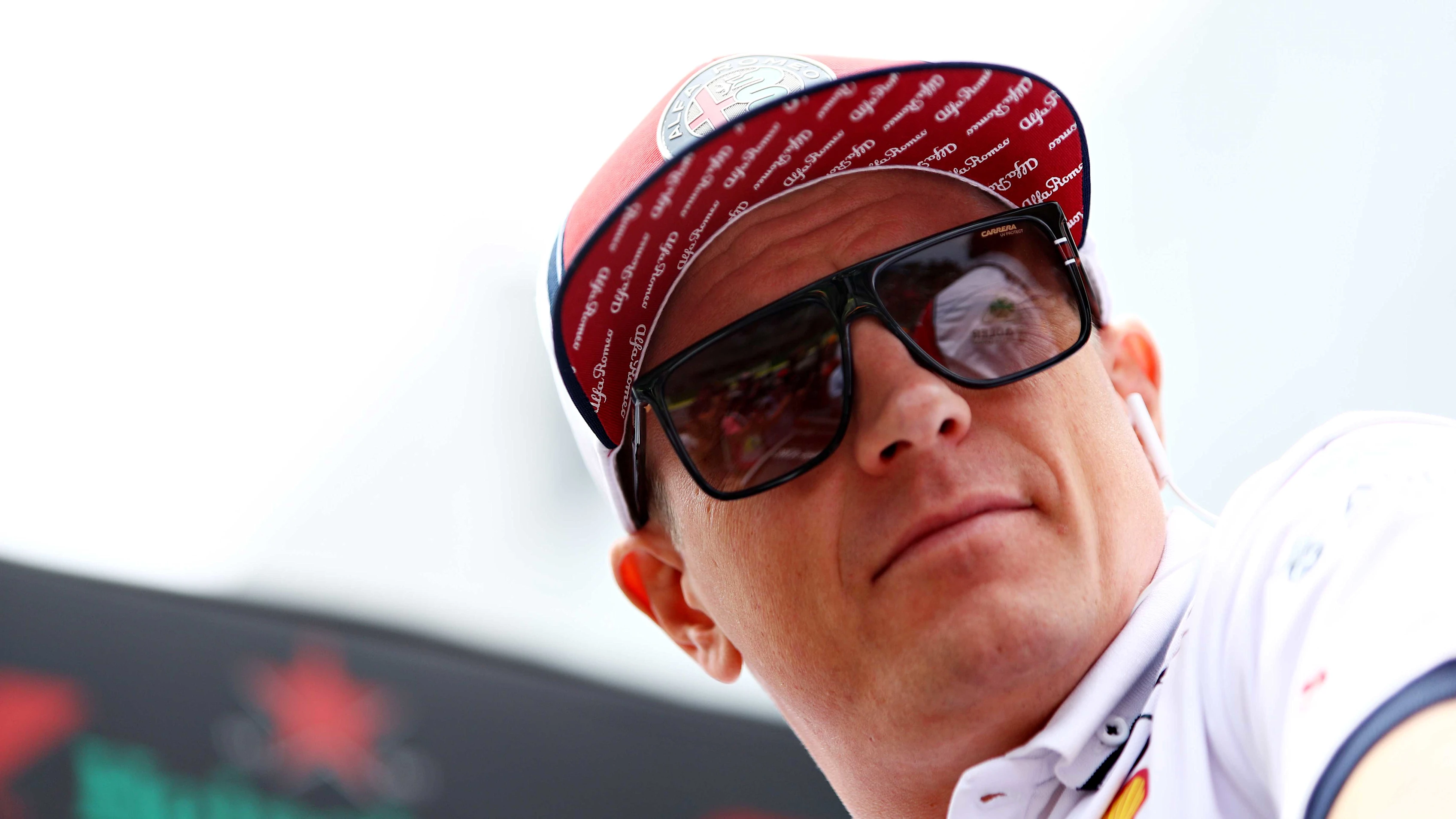 SAO PAULO, BRAZIL - NOVEMBER 17: Kimi Raikkonen of Finland and Alfa Romeo Racing looks on, on the