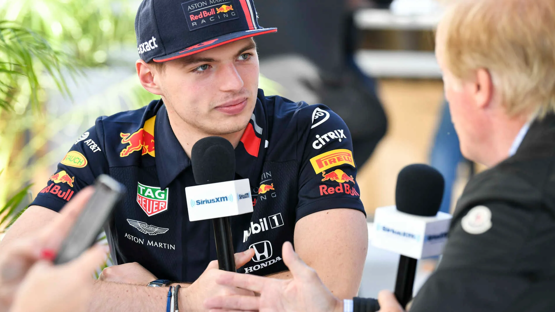 CIRCUIT GILLES-VILLENEUVE, CANADA - JUNE 06: Max Verstappen, Red Bull Racing speaks to the press