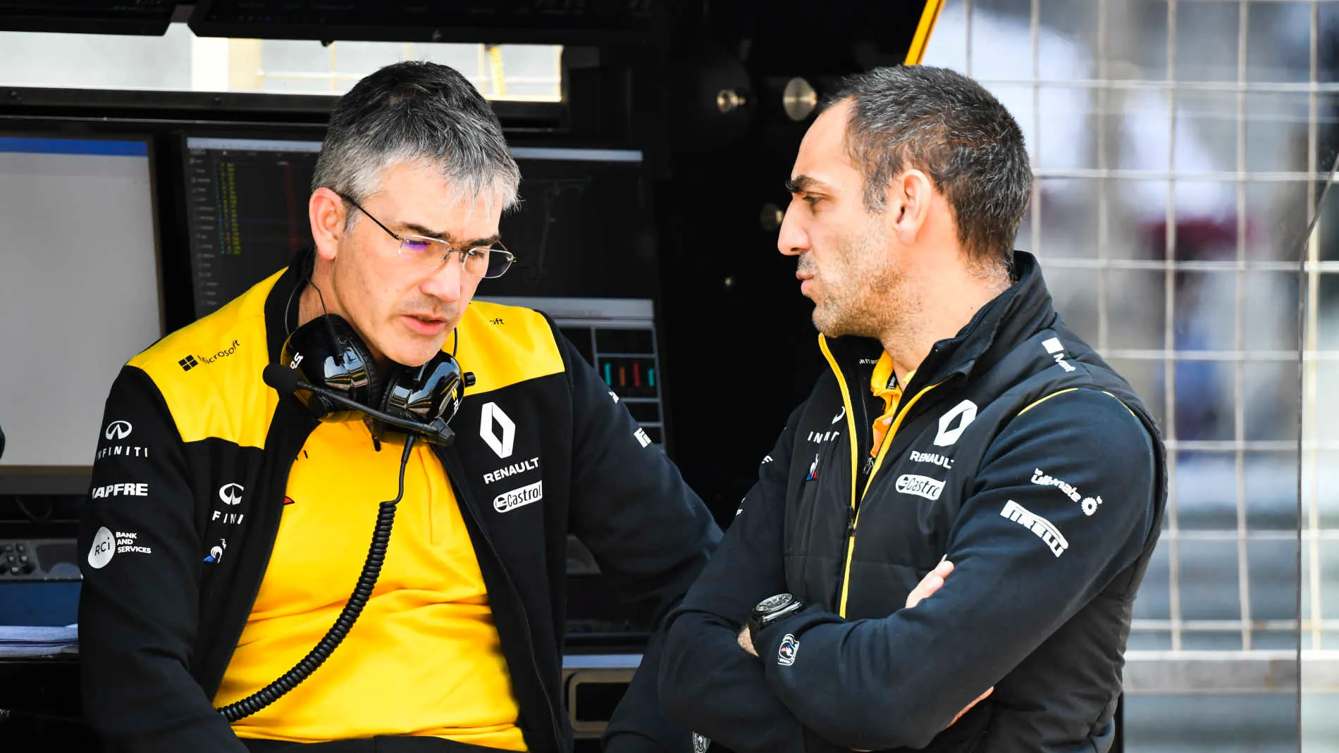 SHANGHAI INTERNATIONAL CIRCUIT, CHINA - APRIL 12: Cyril Abiteboul, Managing Director, Renault F1