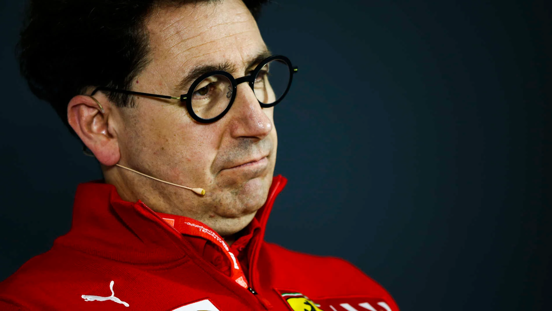 SHANGHAI INTERNATIONAL CIRCUIT, CHINA - APRIL 12: Mattia Binotto, Team Principal Ferrari, in the
