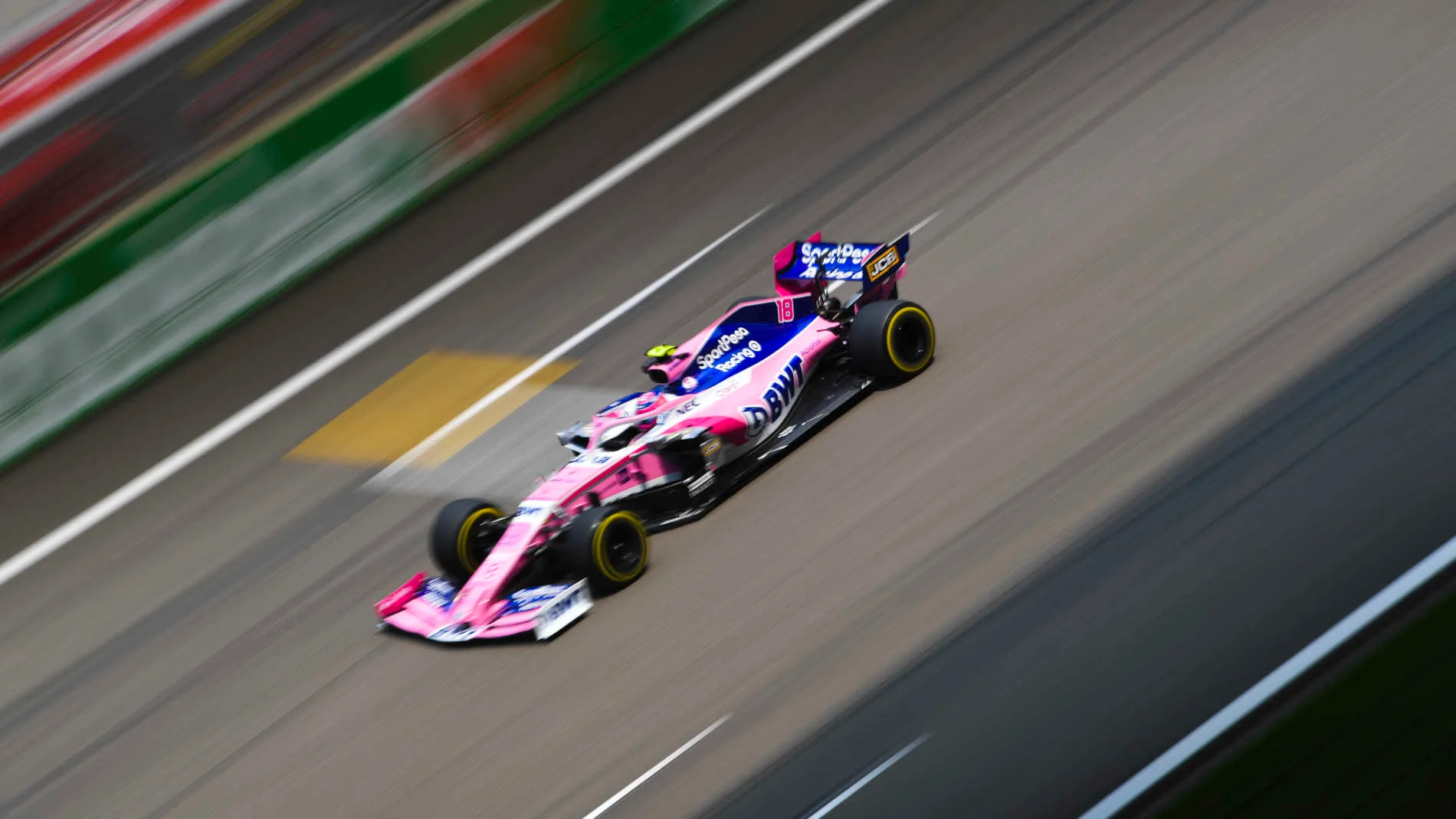 SHANGHAI INTERNATIONAL CIRCUIT, CHINA - APRIL 12: Lance Stroll, Racing Point RP19 during the