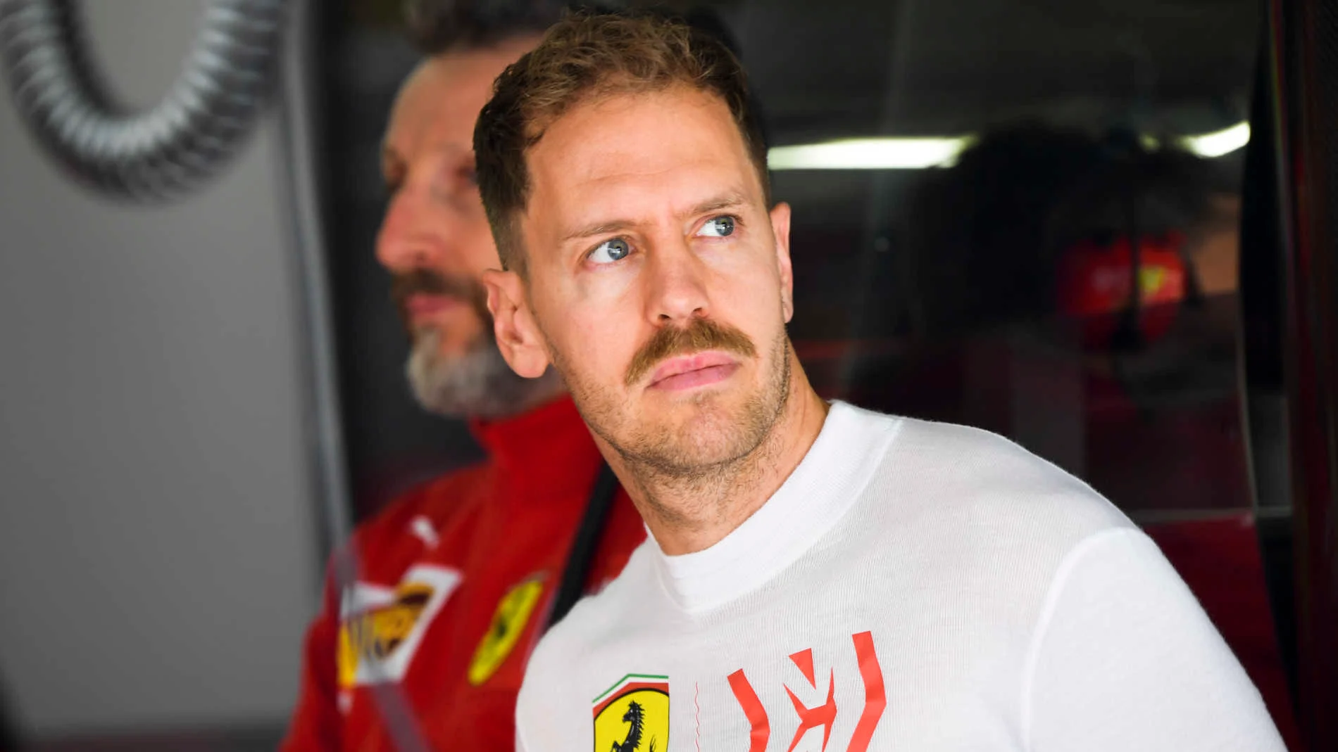 SHANGHAI INTERNATIONAL CIRCUIT, CHINA - APRIL 13: Sebastian Vettel, Ferrari during the Chinese GP at Shanghai International Circuit on April 13, 2019 in Shanghai International Circuit, China. (Photo by Jerry Andre / Sutton Images)