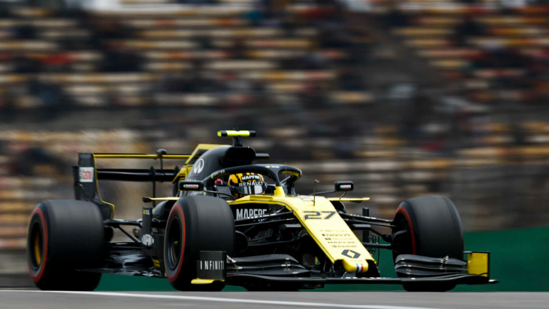 SHANGHAI INTERNATIONAL CIRCUIT, CHINA - APRIL 13: Nico Hulkenberg, Renault R.S. 19 during the Chinese GP at Shanghai International Circuit on April 13, 2019 in Shanghai International Circuit, China. (Photo by Glenn Dunbar / LAT Images)
