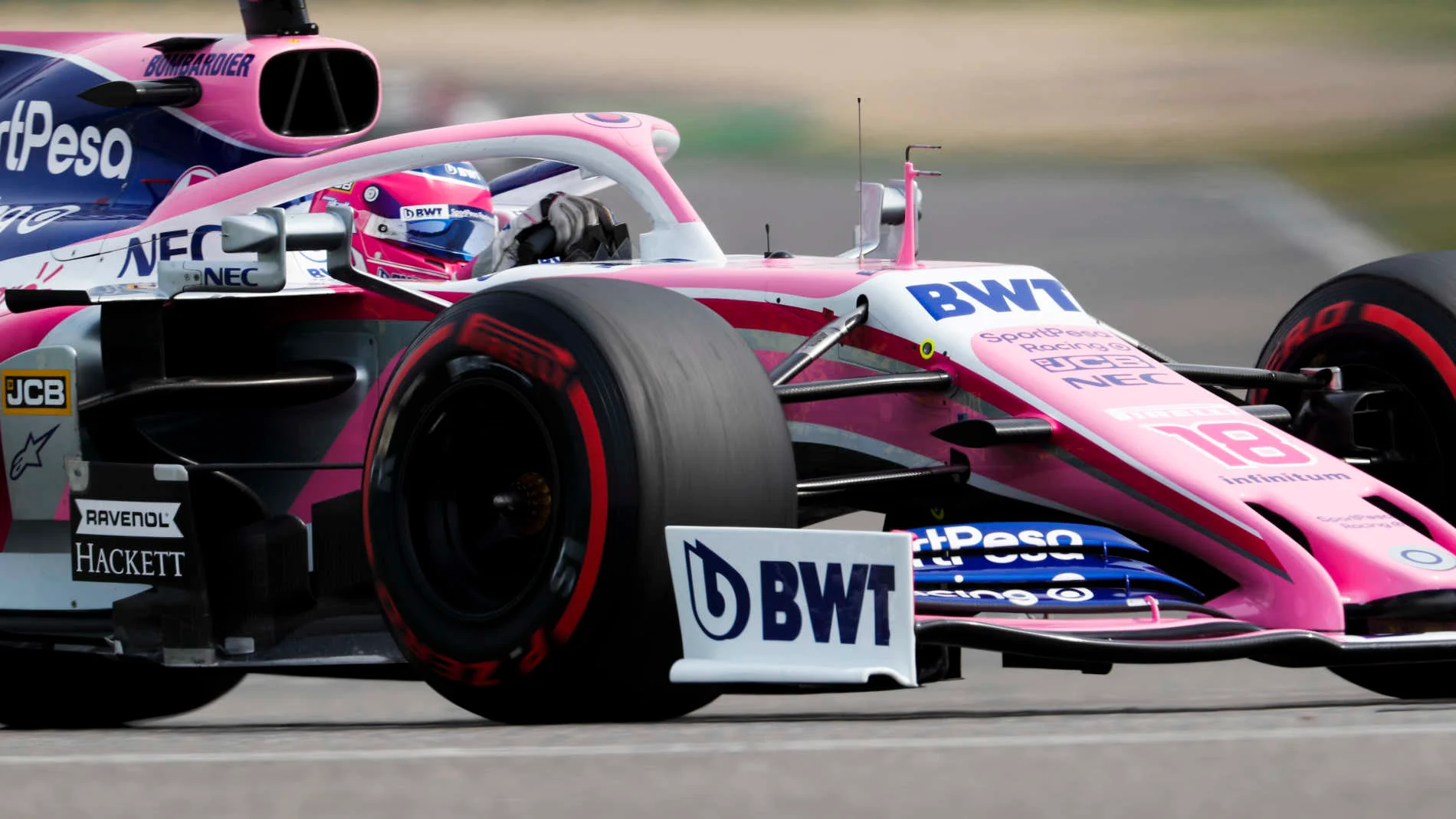 SHANGHAI INTERNATIONAL CIRCUIT, CHINA - APRIL 13: Lance Stroll, Racing Point RP19 during the