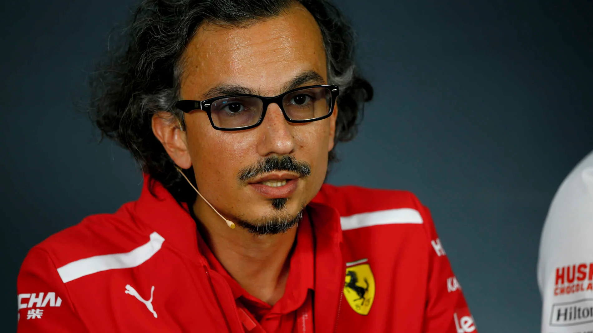 CIRCUIT PAUL RICARD, FRANCE - JUNE 21: Laurent Mekies, Sporting Director, Ferrari, in the team principals Press Conference during the French GP at Circuit Paul Ricard on June 21, 2019 in Circuit Paul Ricard, France. (Photo by Andy Hone / LAT Images)