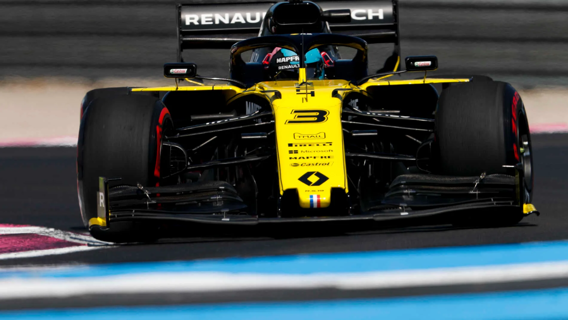 CIRCUIT PAUL RICARD, FRANCE - JUNE 21: Daniel Ricciardo, Renault R.S.19 during the French GP at