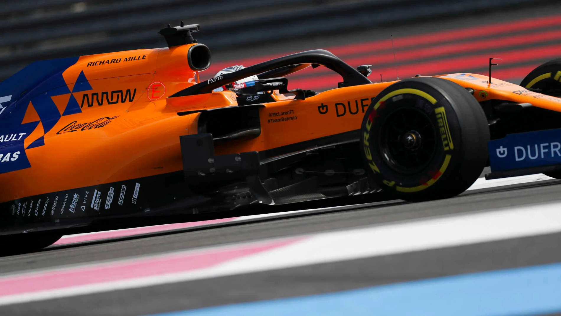 CIRCUIT PAUL RICARD, FRANCE - JUNE 21: Carlos Sainz Jr., McLaren MCL34 during the French GP at