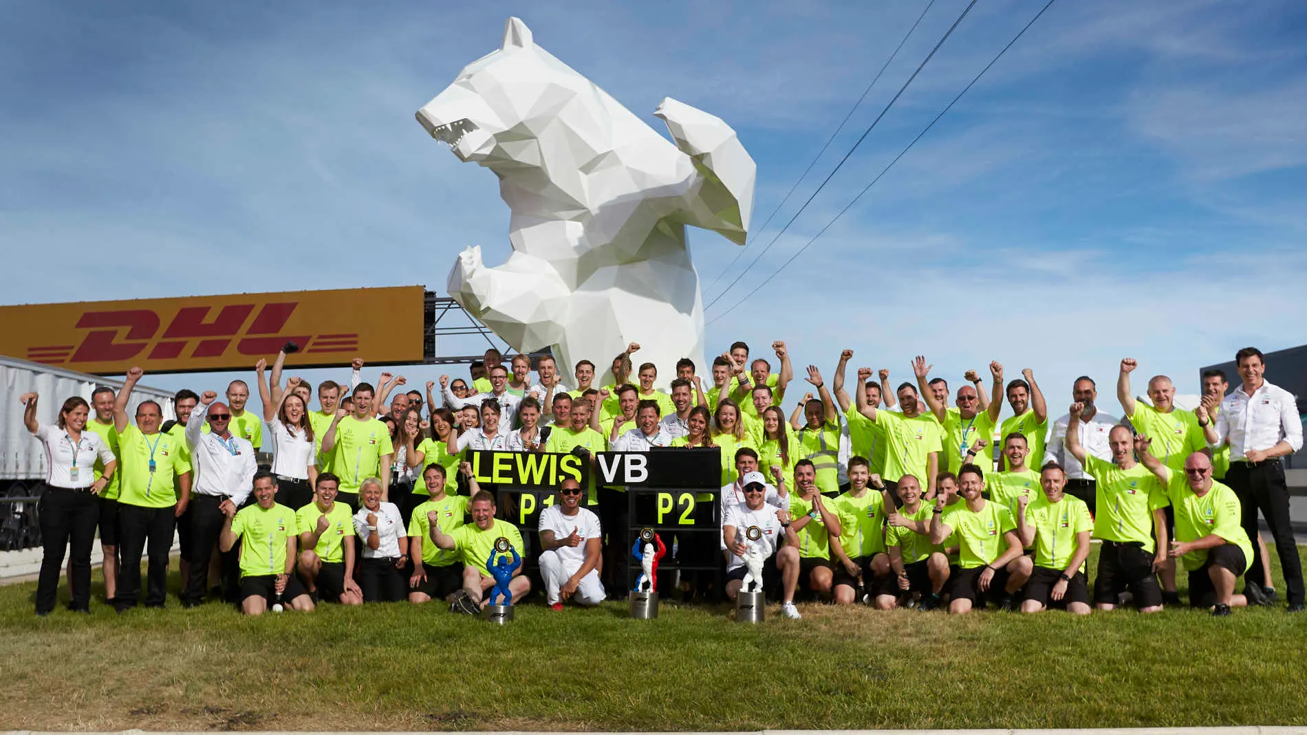 CIRCUIT PAUL RICARD, FRANCE - JUNE 23: Lewis Hamilton, Mercedes AMG F1, 1st position, Valtteri