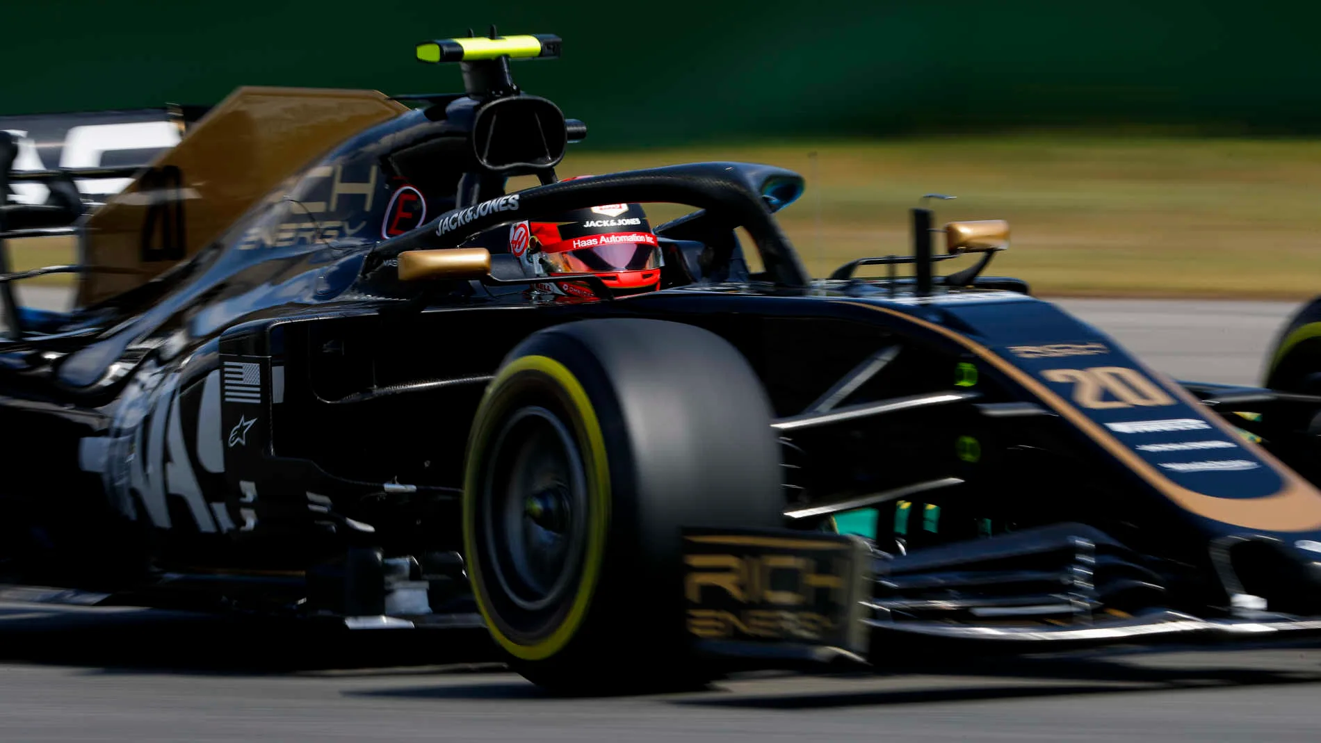 HOCKENHEIMRING, GERMANY - JULY 26: Kevin Magnussen, Haas VF-19 during the German GP at