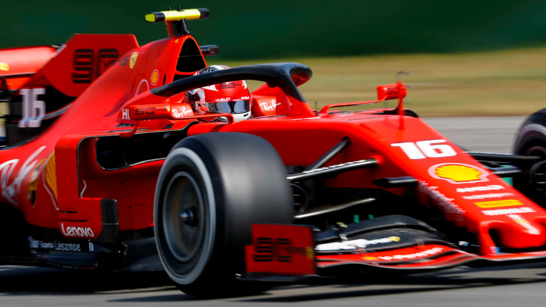 HOCKENHEIMRING, GERMANY - JULY 26: Charles Leclerc, Ferrari SF90 during the German GP at Hockenheimring on July 26, 2019 in Hockenheimring, Germany. (Photo by Zak Mauger / LAT Images)