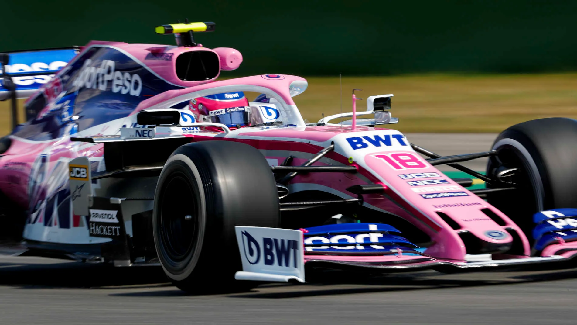 HOCKENHEIMRING, GERMANY - JULY 26: Lance Stroll, Racing Point RP19 during the German GP at