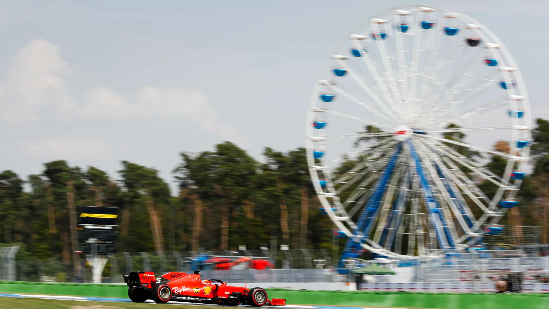 HOCKENHEIMRING, GERMANY - JULY 26: Sebastian Vettel, Ferrari SF90 during the German GP at