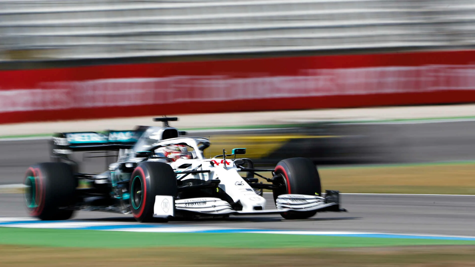 HOCKENHEIMRING, GERMANY - JULY 26: Lewis Hamilton, Mercedes AMG F1 W10 during the German GP at
