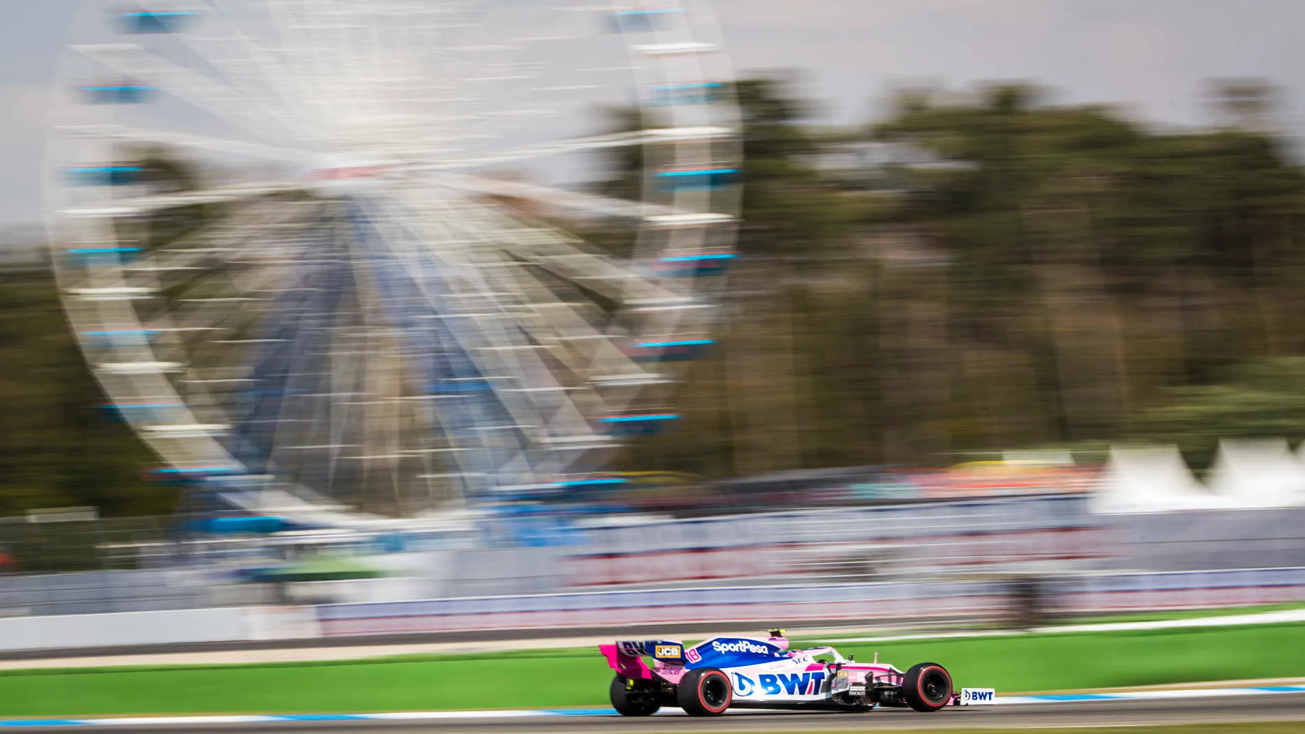 HOCKENHEIMRING, GERMANY - JULY 26: Lance Stroll, Racing Point RP19 during the German GP at Hockenheimring on July 26, 2019 in Hockenheimring, Germany. (Photo by Sam Bloxham / LAT Images)