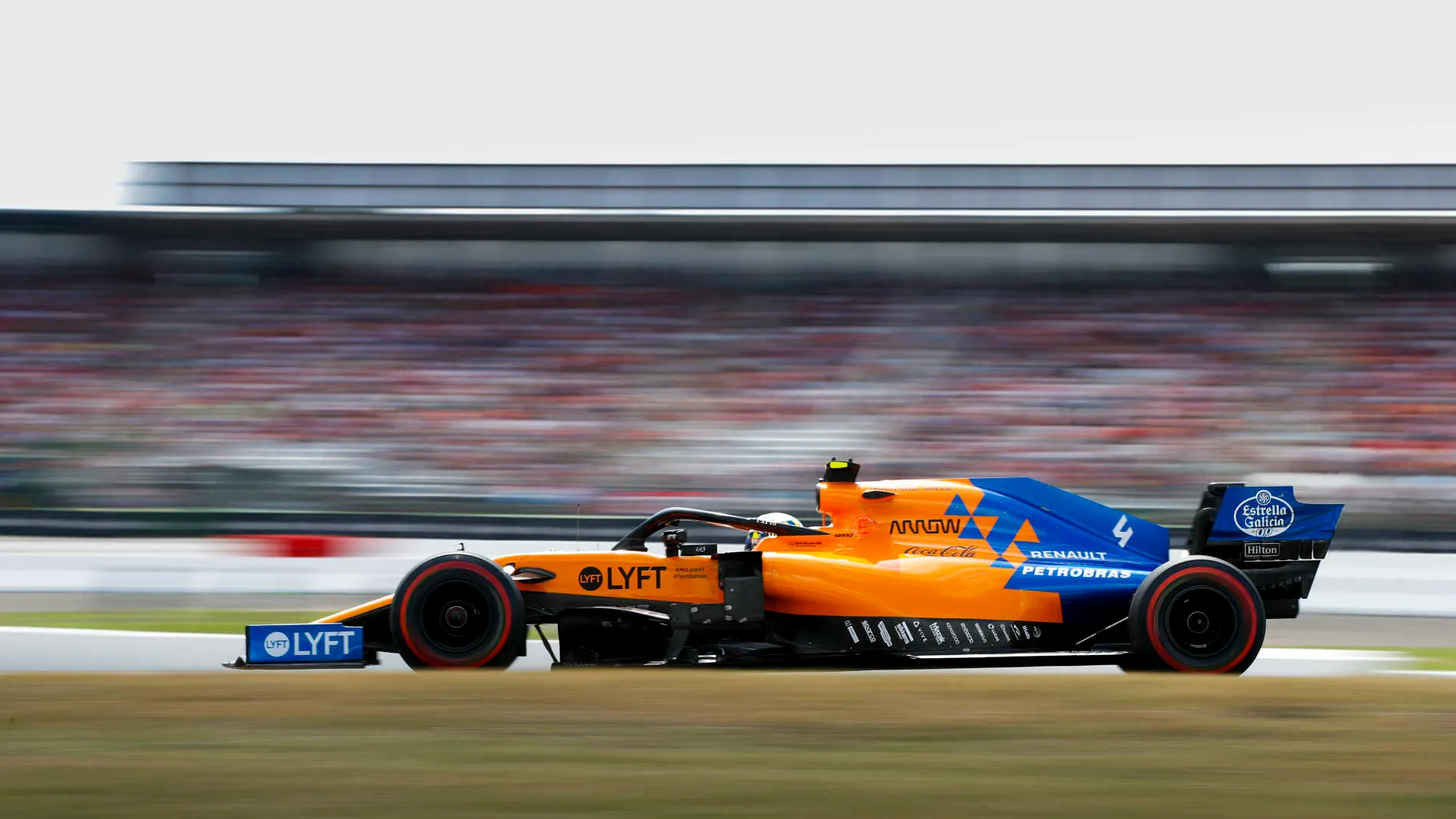 HOCKENHEIMRING, GERMANY - JULY 27: Lando Norris, McLaren MCL34 during the German GP at Hockenheimring on July 27, 2019 in Hockenheimring, Germany. (Photo by Joe Portlock / LAT Images)