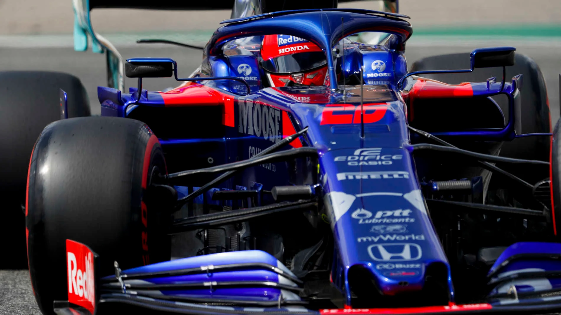 HOCKENHEIMRING, GERMANY - JULY 27: Daniil Kvyat, Toro Rosso STR14 during the German GP at Hockenheimring on July 27, 2019 in Hockenheimring, Germany. (Photo by Zak Mauger / LAT Images)