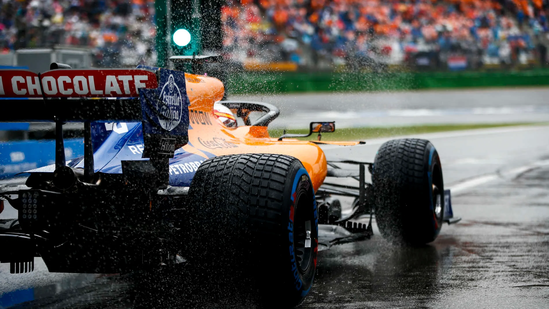 HOCKENHEIMRING, GERMANY - JULY 28: Carlos Sainz Jr., McLaren MCL34 during the German GP at
