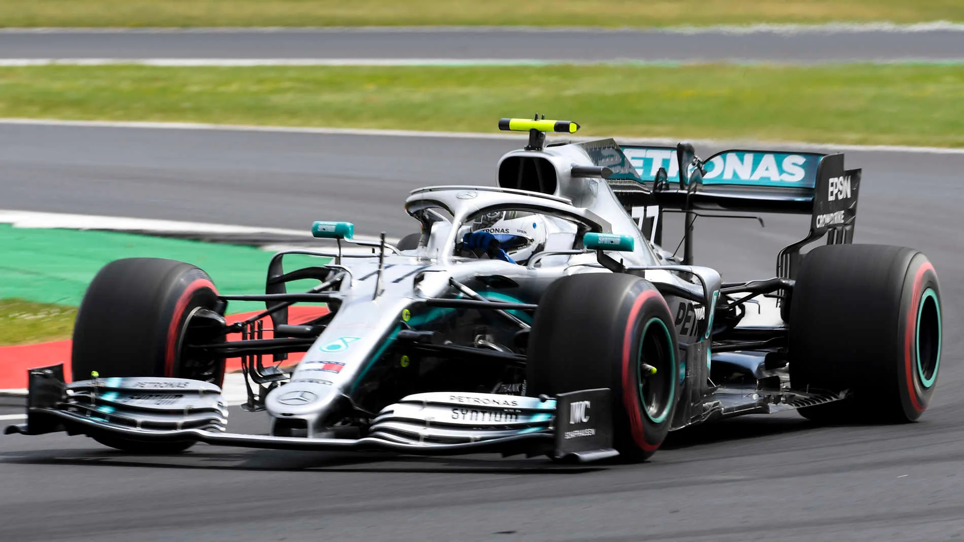 SILVERSTONE, UNITED KINGDOM - JULY 12: Valtteri Bottas, Mercedes AMG W10 during the British GP at