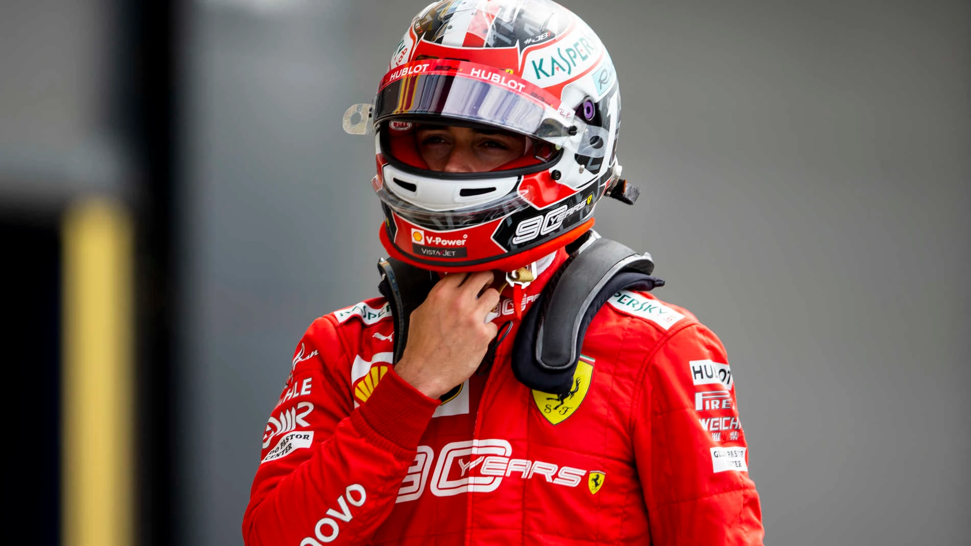 SILVERSTONE, UNITED KINGDOM - JULY 12: Charles Leclerc, Ferrari during the British GP at