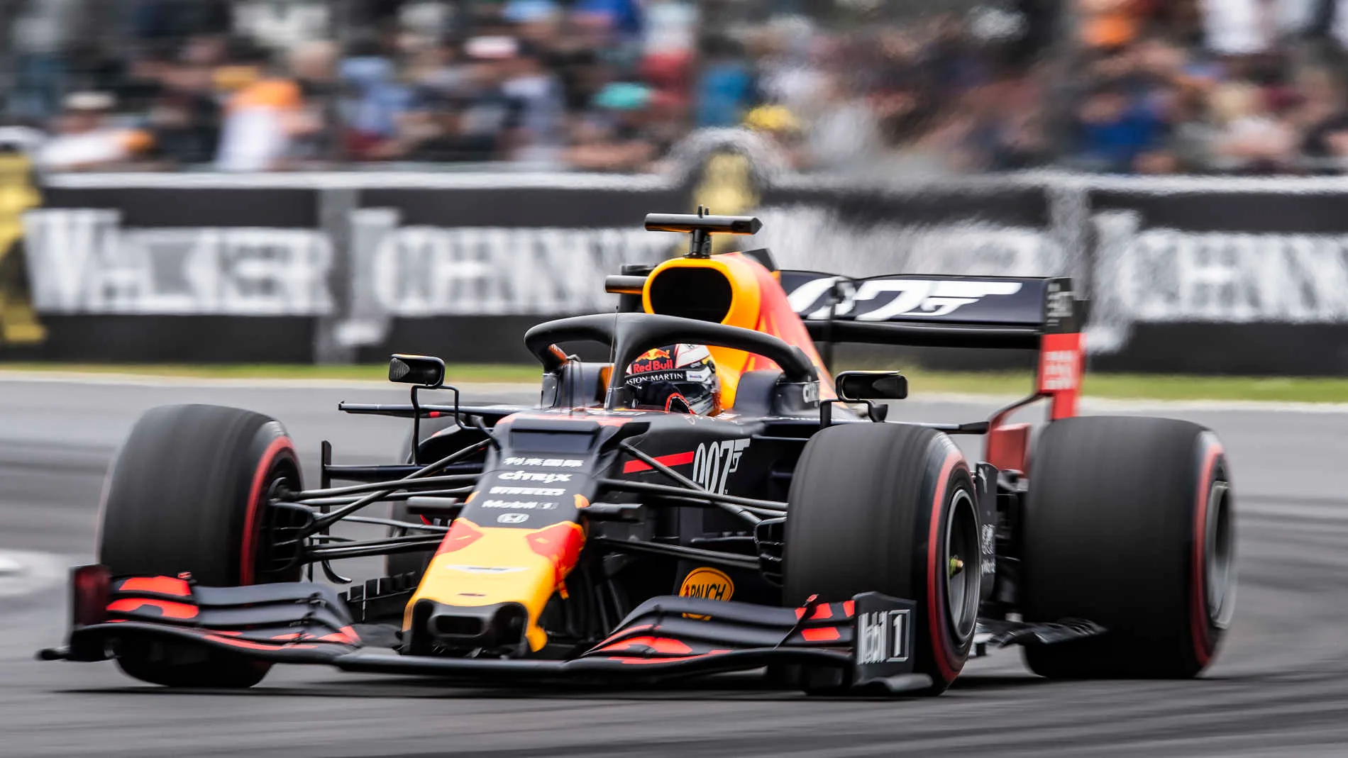 SILVERSTONE, UNITED KINGDOM - JULY 13: Max Verstappen, Red Bull Racing RB15 during the British GP
