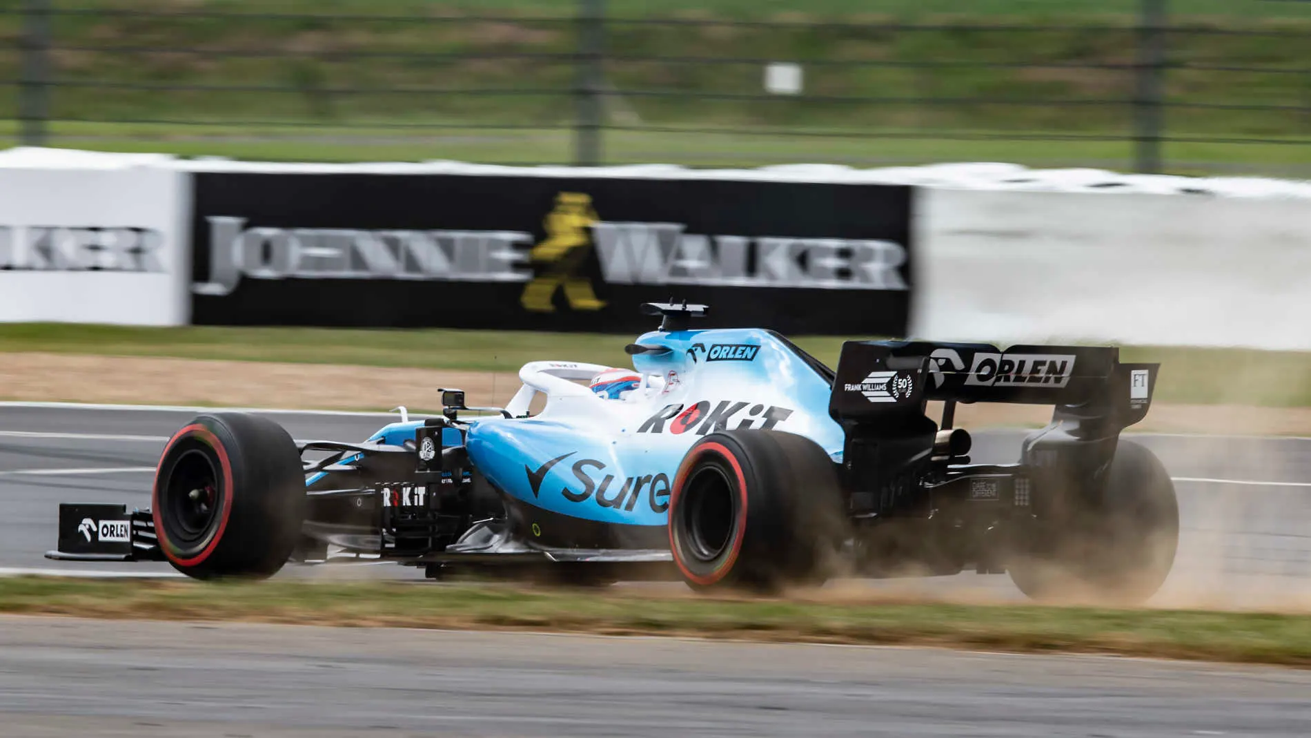 SILVERSTONE, UNITED KINGDOM - JULY 13: George Russell, Williams Racing FW42 during the British GP
