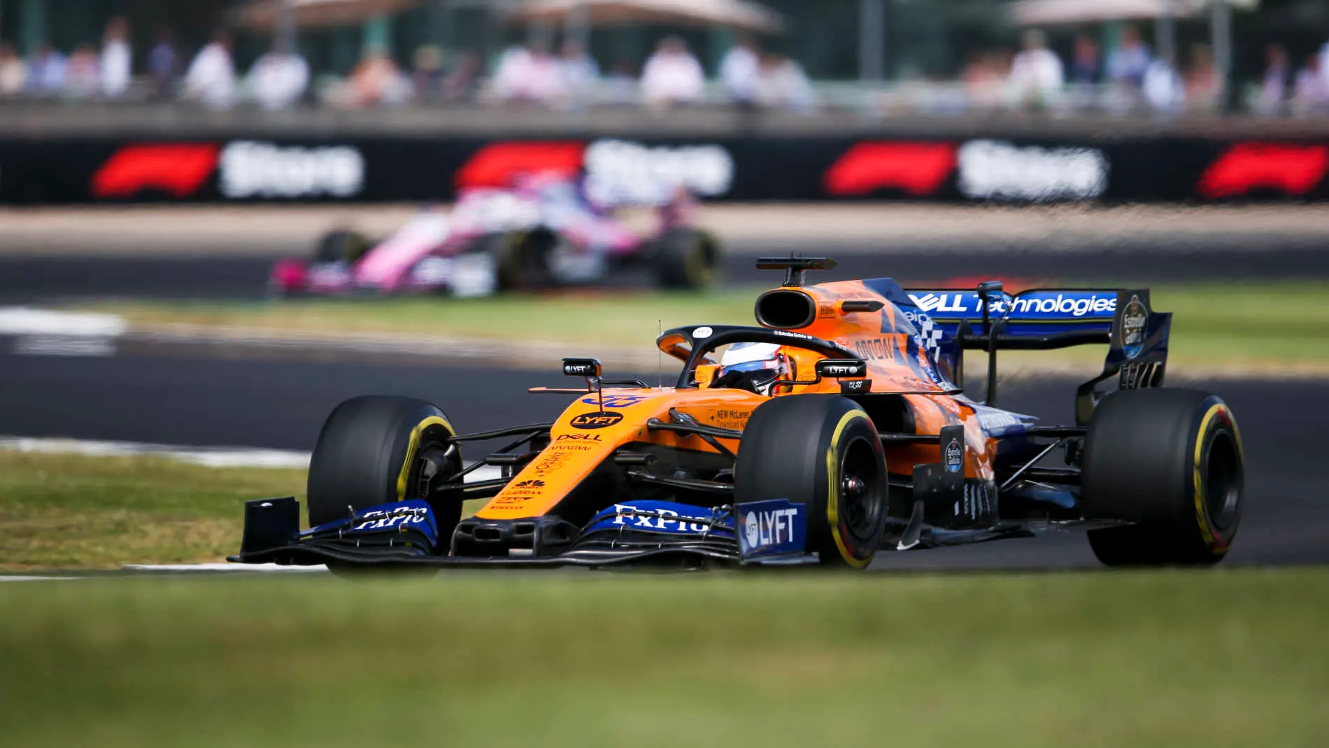 SILVERSTONE, UNITED KINGDOM - JULY 14: Carlos Sainz Jr., McLaren MCL34 during the British GP at
