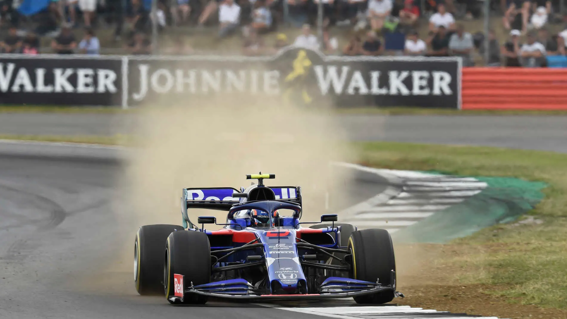 SILVERSTONE, UNITED KINGDOM - JULY 14: Alexander Albon, Toro Rosso STR14 during the British GP at