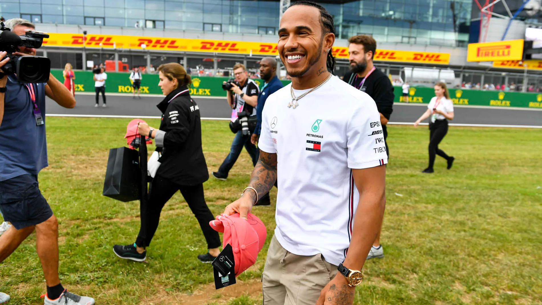 SILVERSTONE, UNITED KINGDOM - JULY 11: Lewis Hamilton, Mercedes AMG F1 during the British GP at