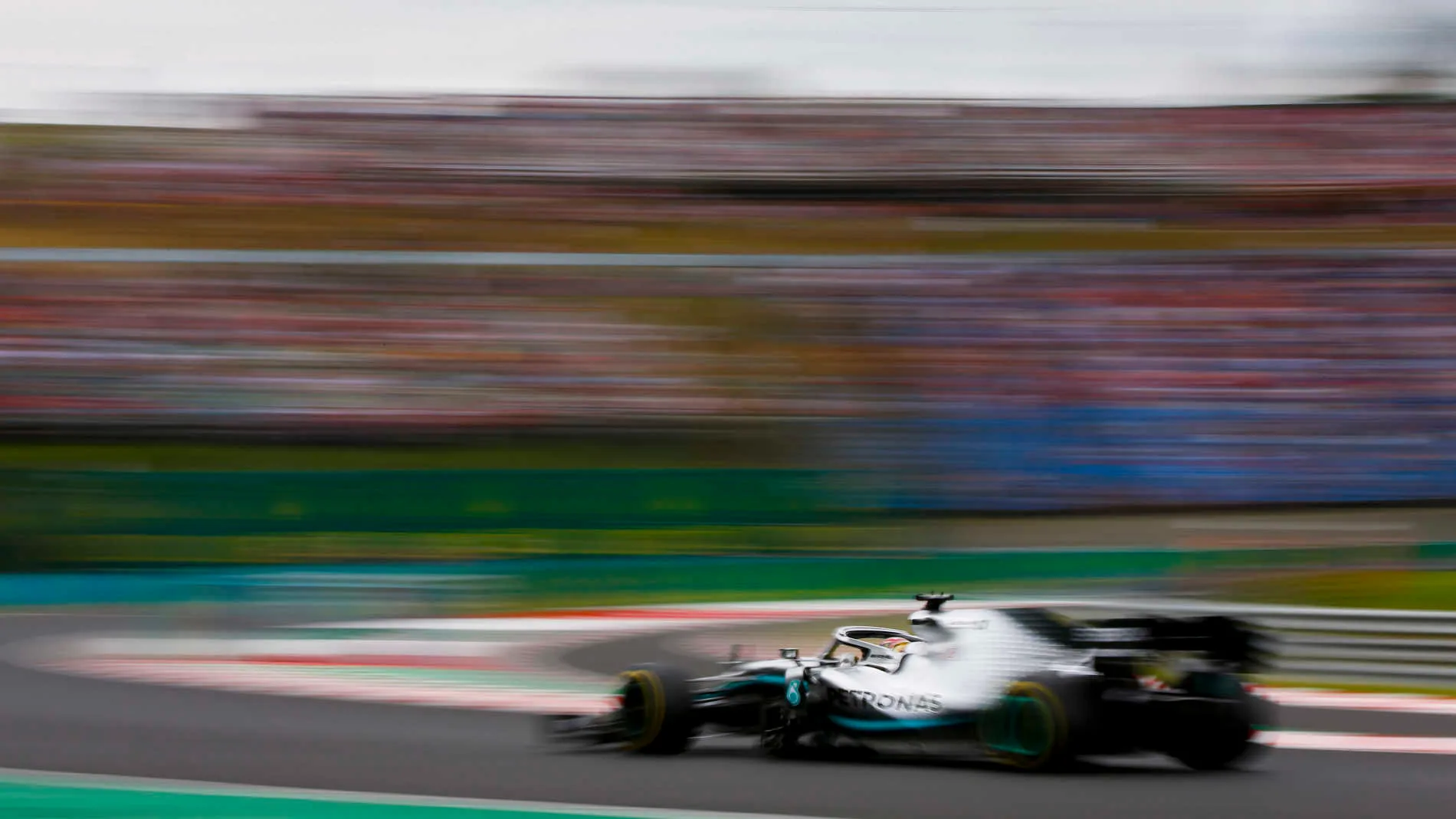 HUNGARORING, HUNGARY - AUGUST 02: Lewis Hamilton, Mercedes AMG F1 W10 during the Hungarian GP at