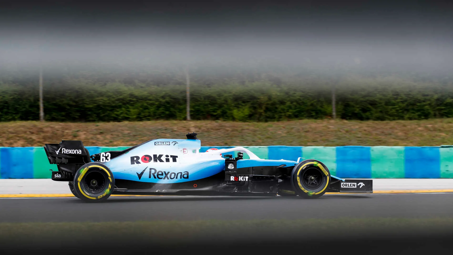HUNGARORING, HUNGARY - AUGUST 03: George Russell, Williams Racing FW42 during the Hungarian GP at