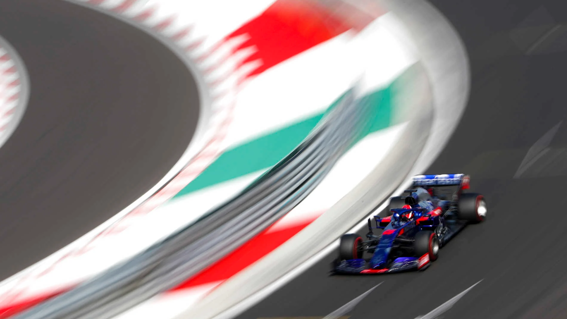 HUNGARORING, HUNGARY - AUGUST 03: Daniil Kvyat, Toro Rosso STR14 during the Hungarian GP at